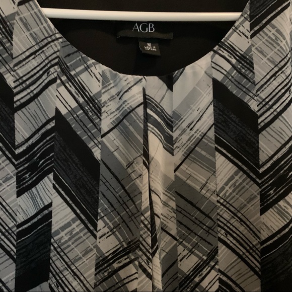 Vintage Gray & Black Plaid Blouse with 3/4 Sleeves - Med - Picture 3 of 13